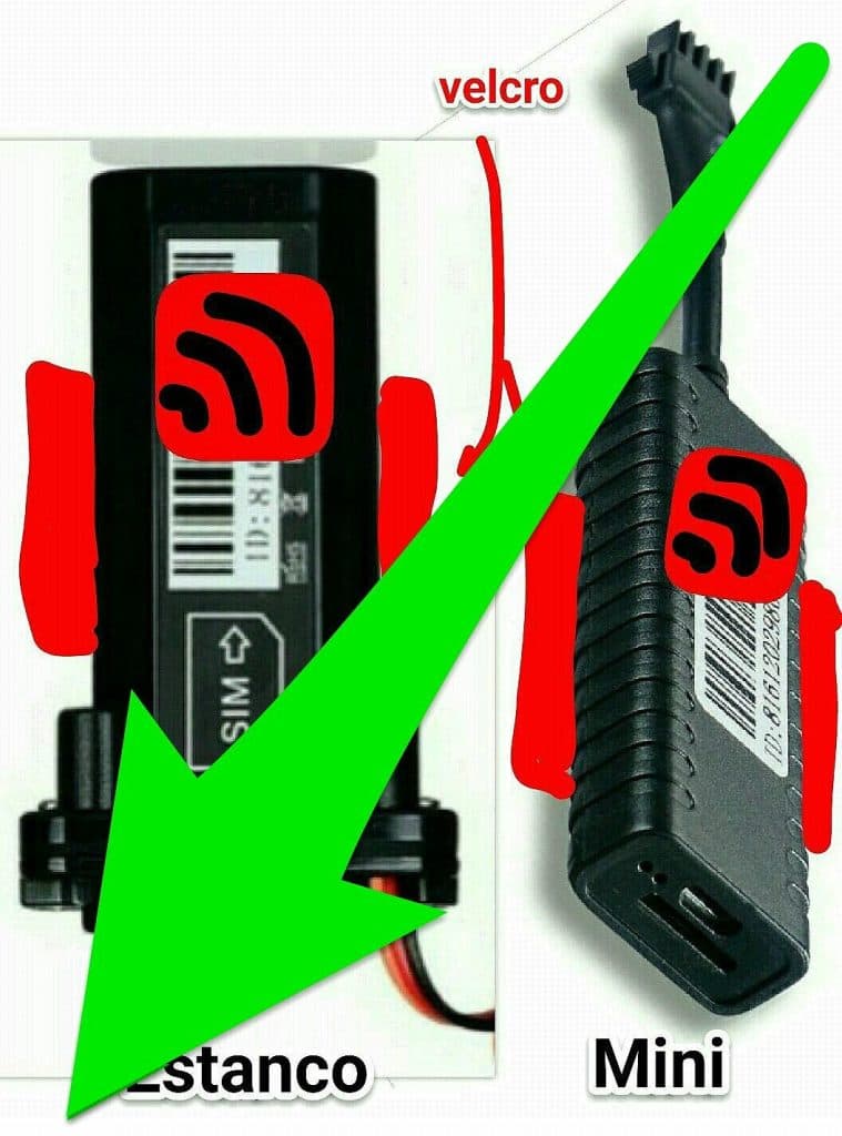 Orientación de la antena en el localizador
