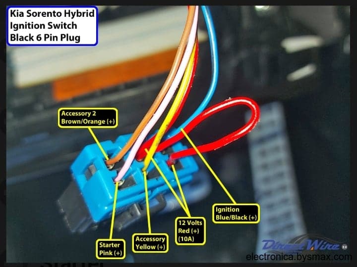 Paso 1: Corte a Ignición cable azul con negro 