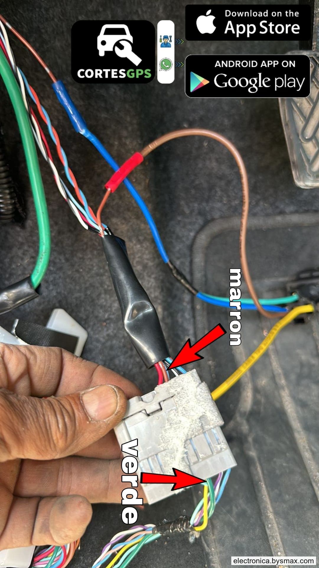 Paso 1: CORTE A LA BOMBA, EL COLOR CAMBIA EN UN CONECTOR P