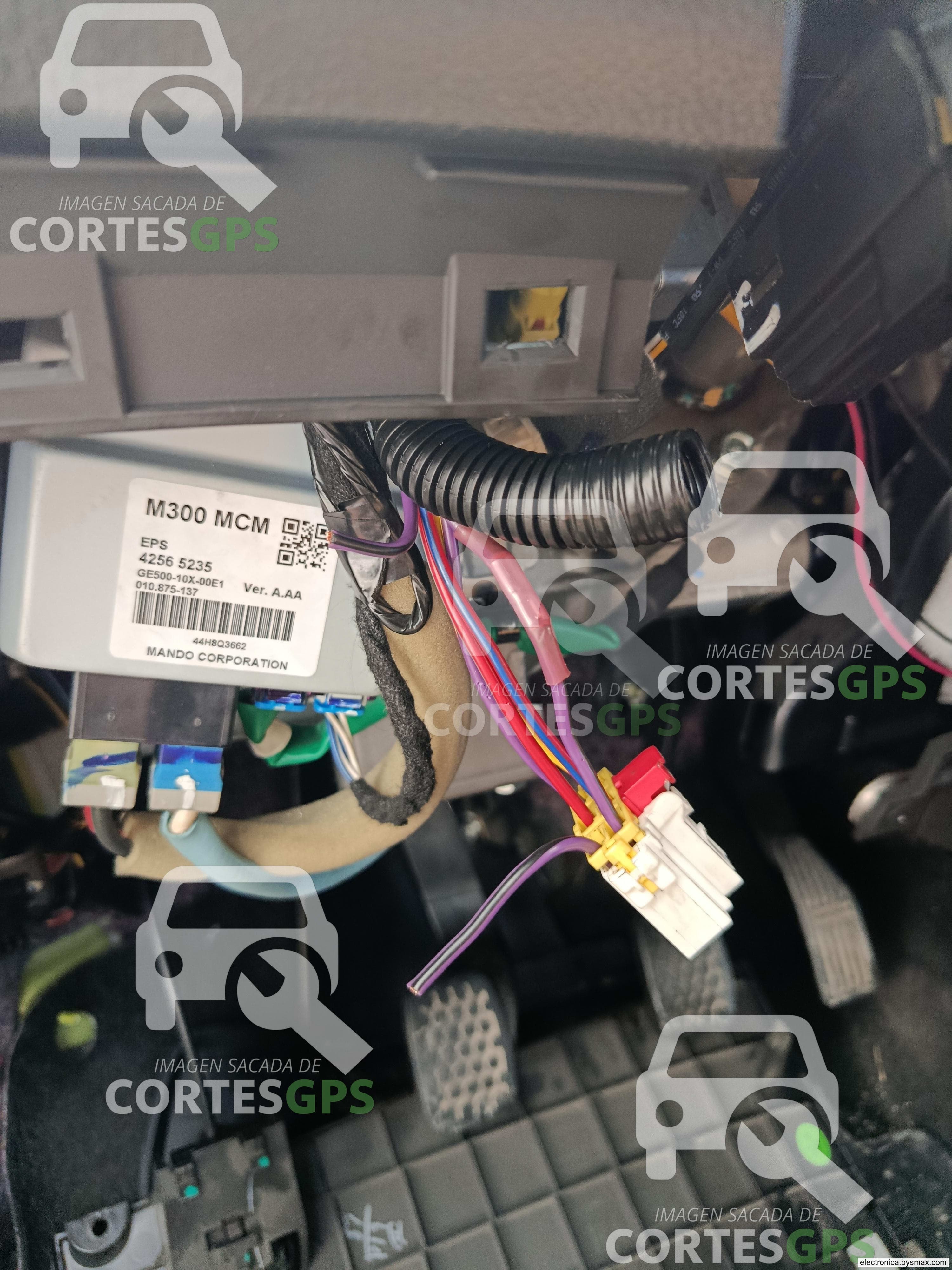 Paso 1: CORTE A IGNICION, CABLE MORADO CON FRANJA NEGRA