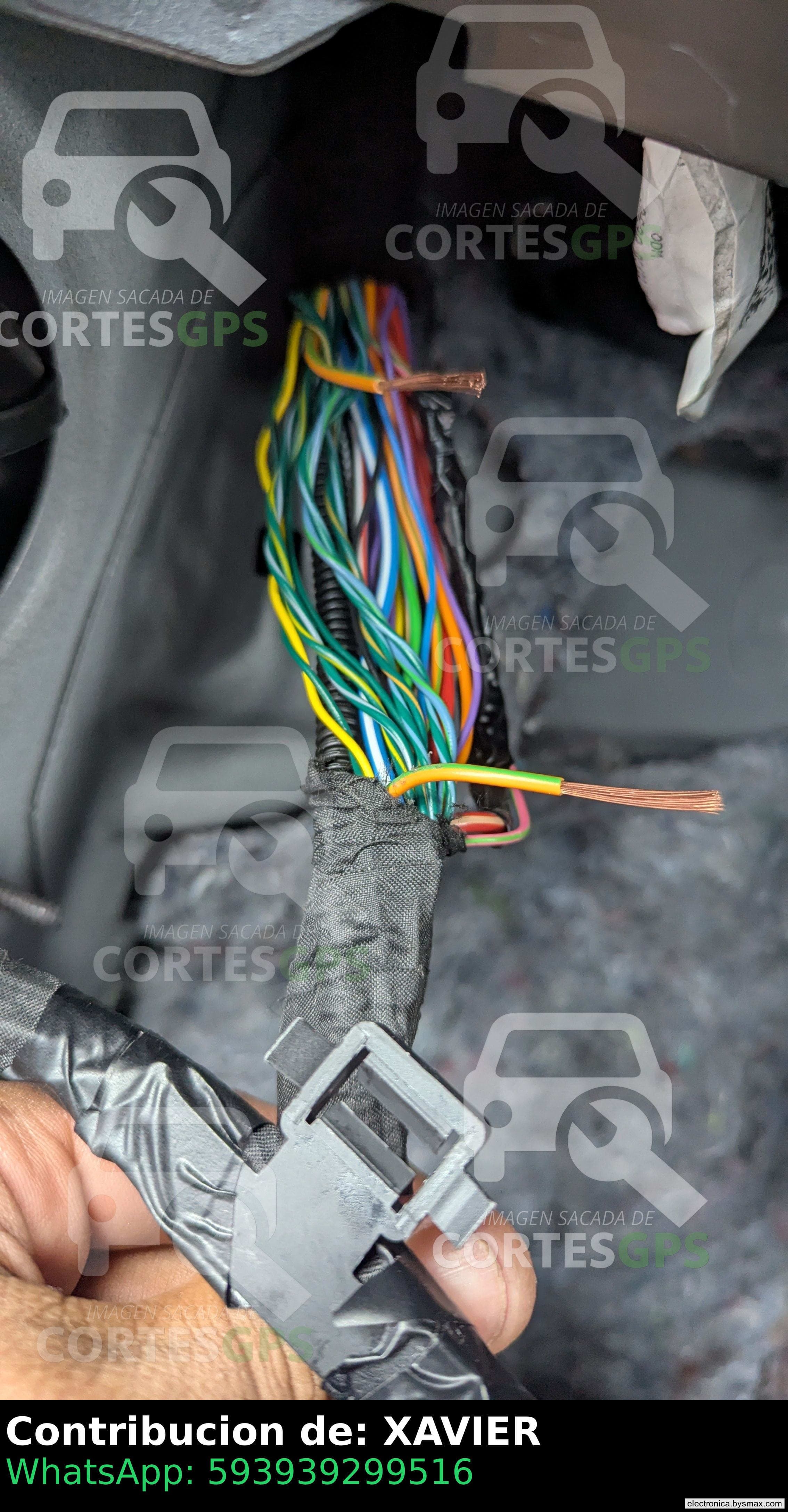 Paso 1: BOMBA DE GASOLINA, CABLE NARANJA CON VERDE, EN EL 