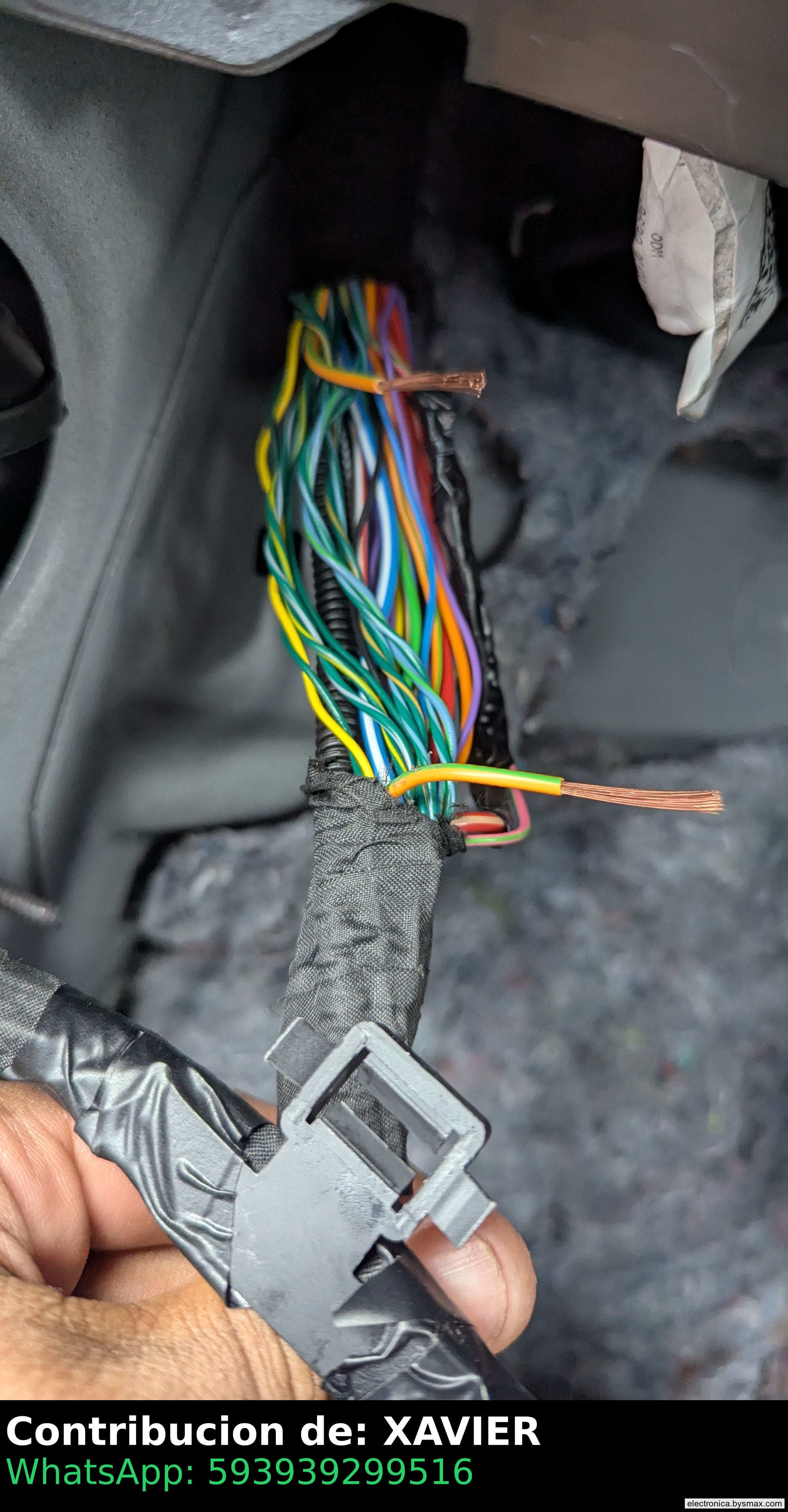 Paso 2: BOMBA DE GASOLINA, CABLE NARANJA CON VERDE, EN EL 