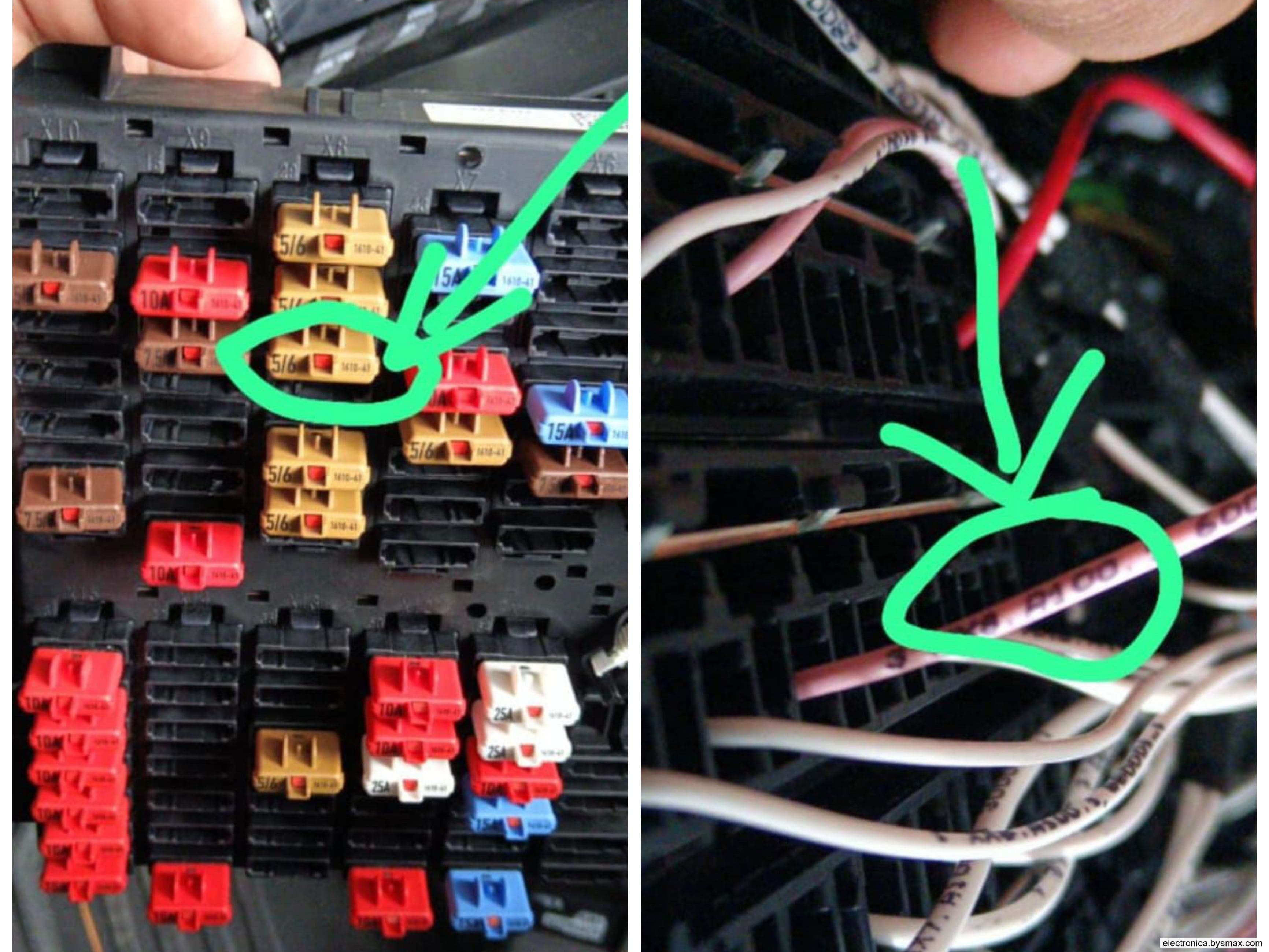 Paso 1: CORTE A IGNICION, CABLE COLOR ROSA #A100, CORTE EN