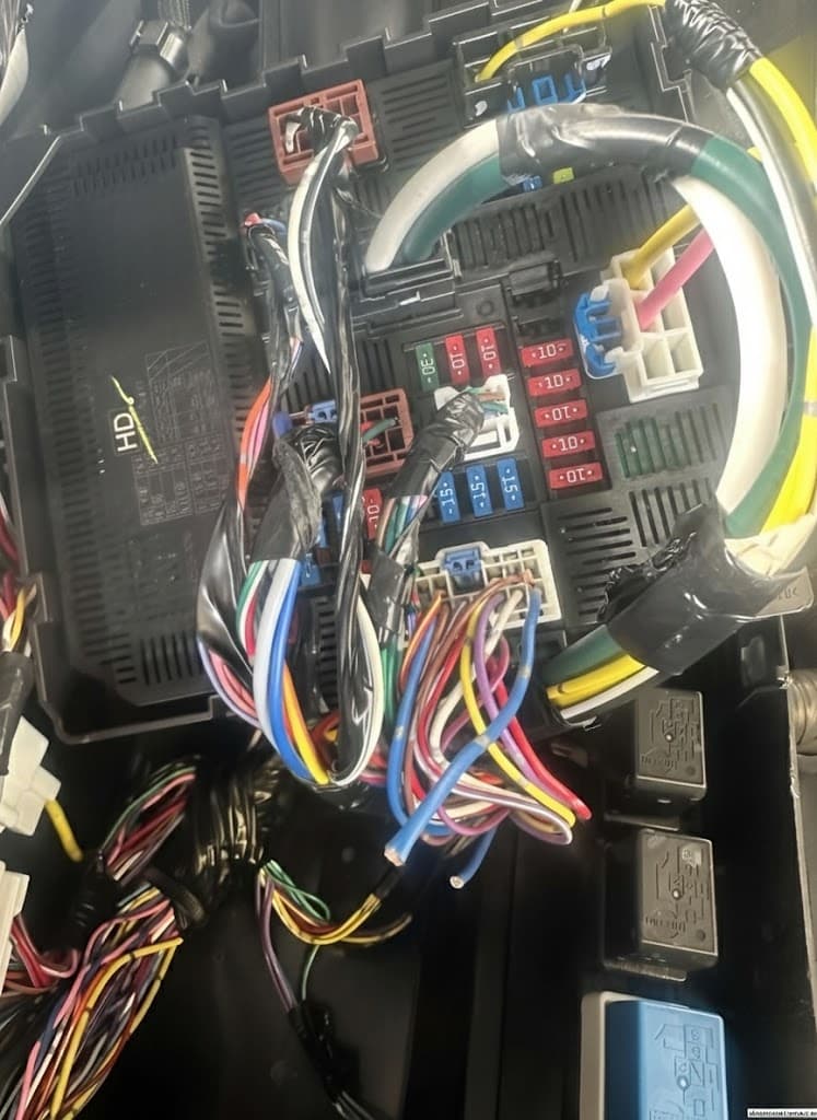 Paso 2: CORTE A LA BOMBA, CABLE AZUL CON PUNTOS GRISES UBI