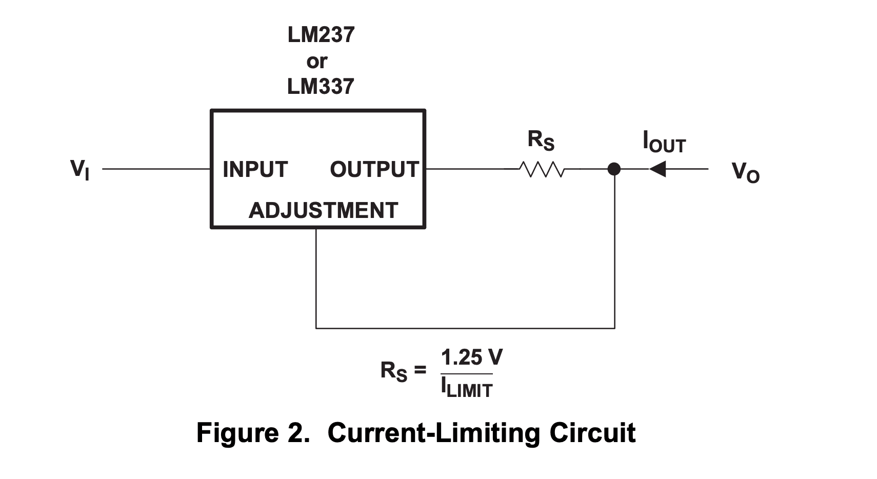 Current-Limiting Circuit lm337