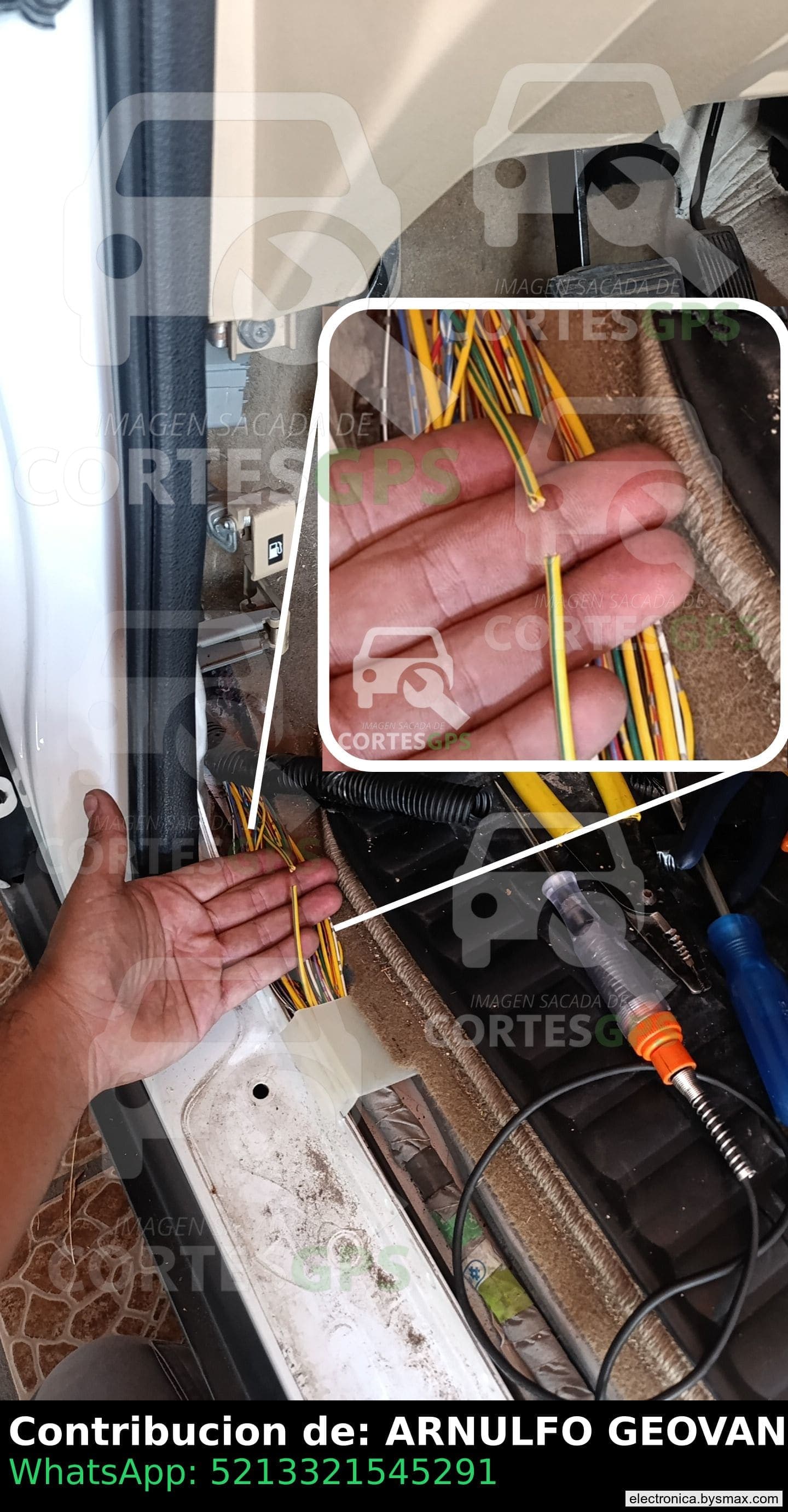 Paso 1: CORTE A BOMBA, CABLE AMARILLO/RAYA VERDE ESTRIBO L