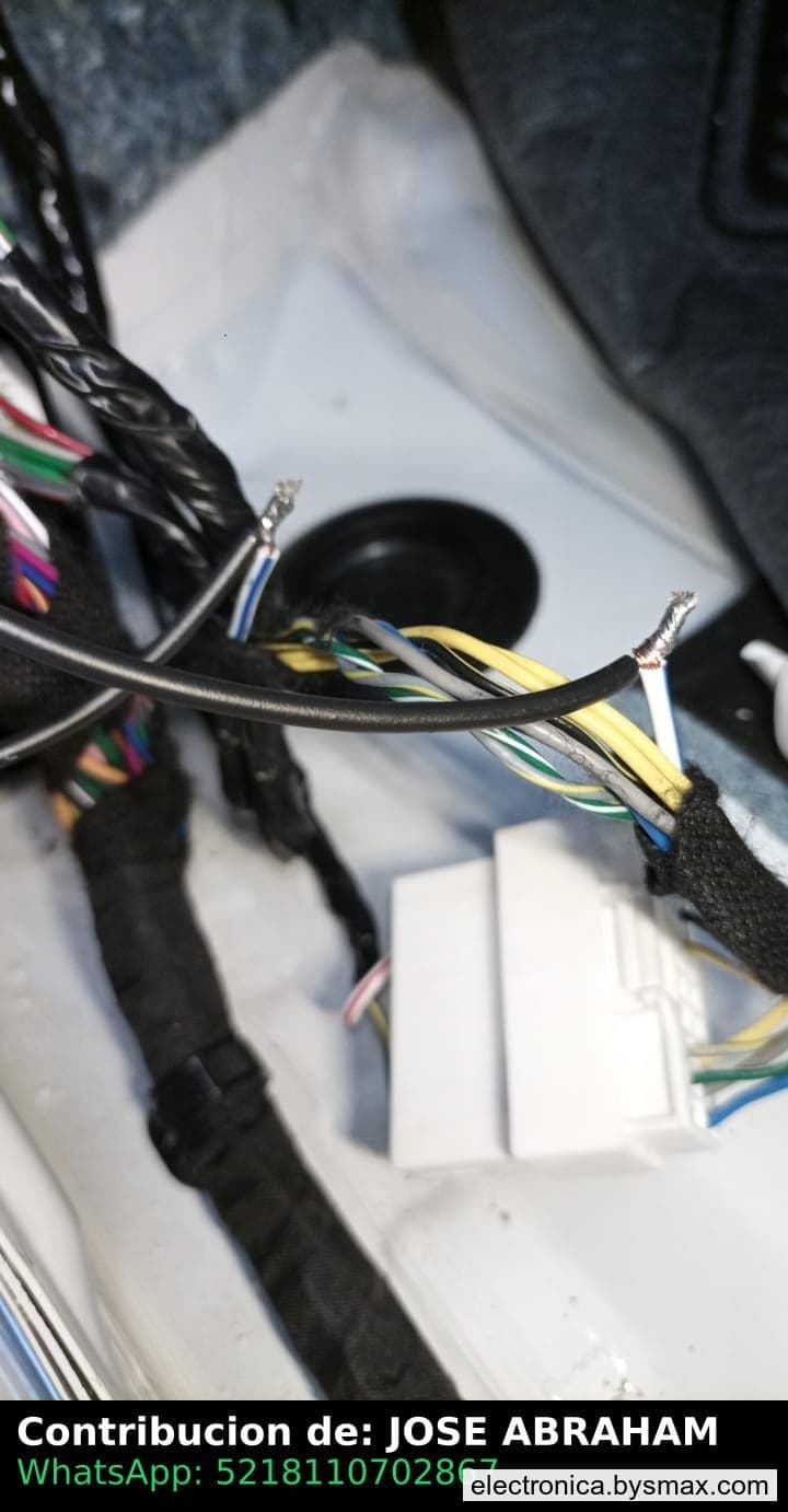 Paso 1: CORTE A LA BOMBA , LADO PILOTO, CABLE ,BLANCO CON 