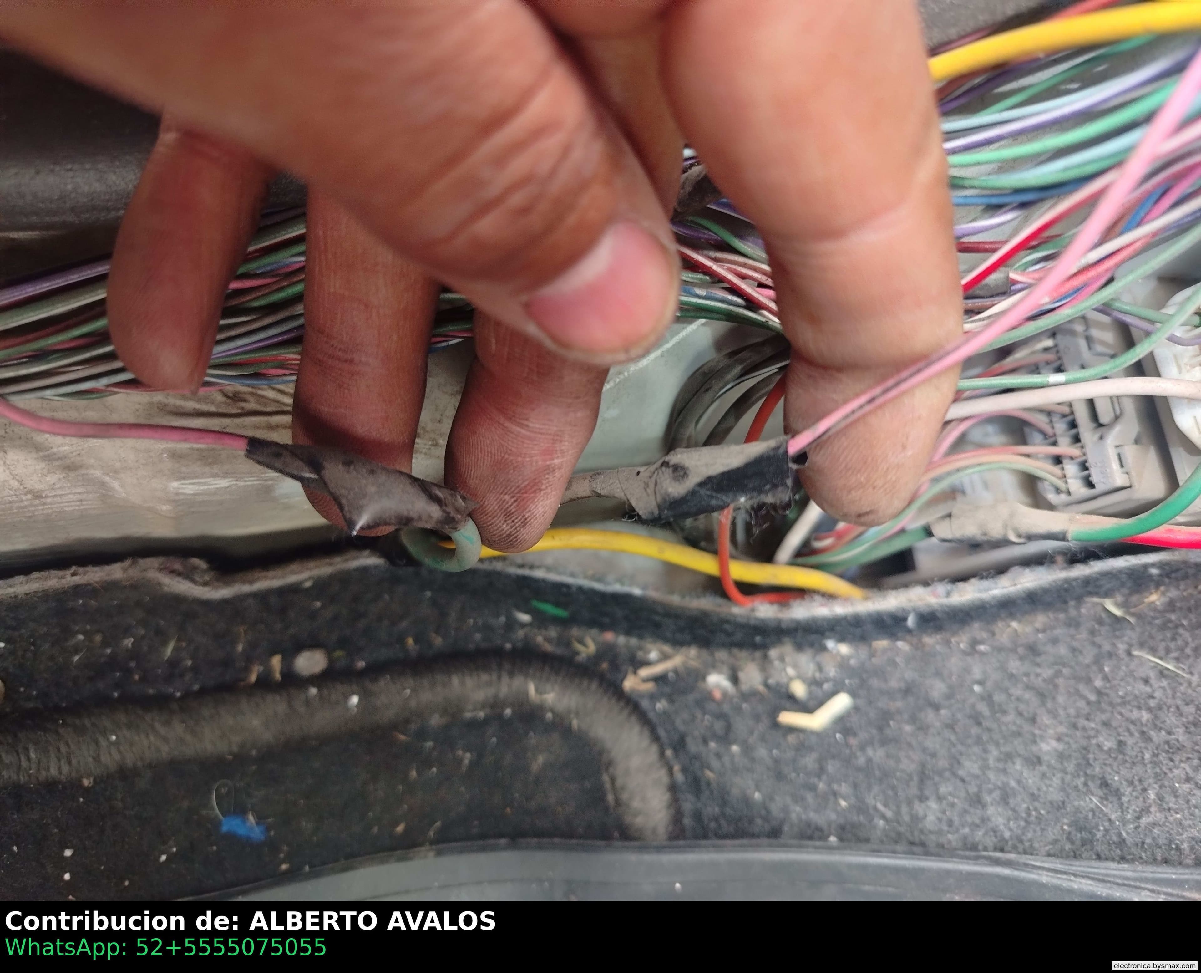 Paso 1: CORTE A BOMBA, ESTRIBO PILOTO, CABLE ROSA MOTAS NE