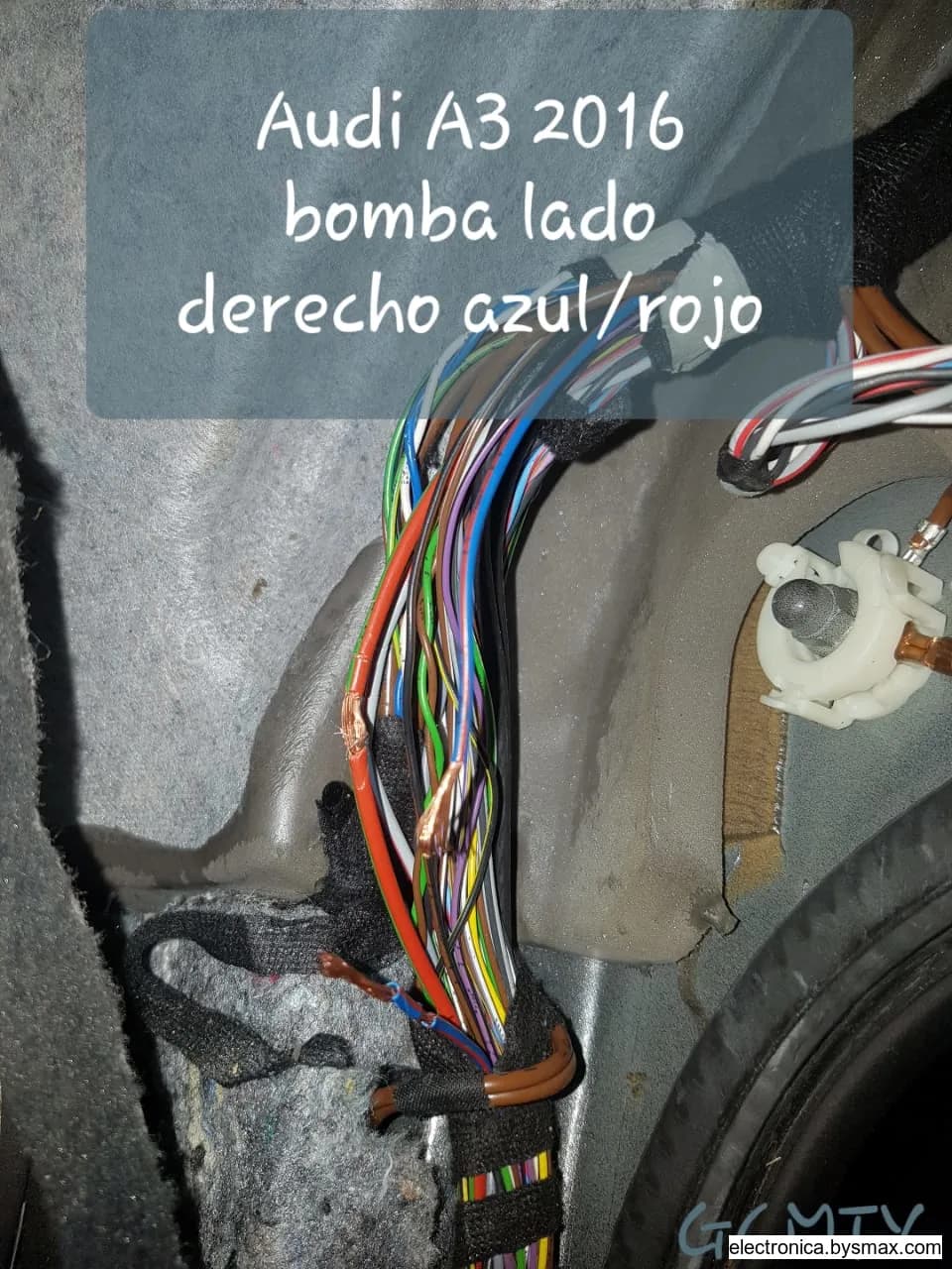 Paso 1: Tipo de Corte: Bomba Color del Cable: NEGRO/BLANC