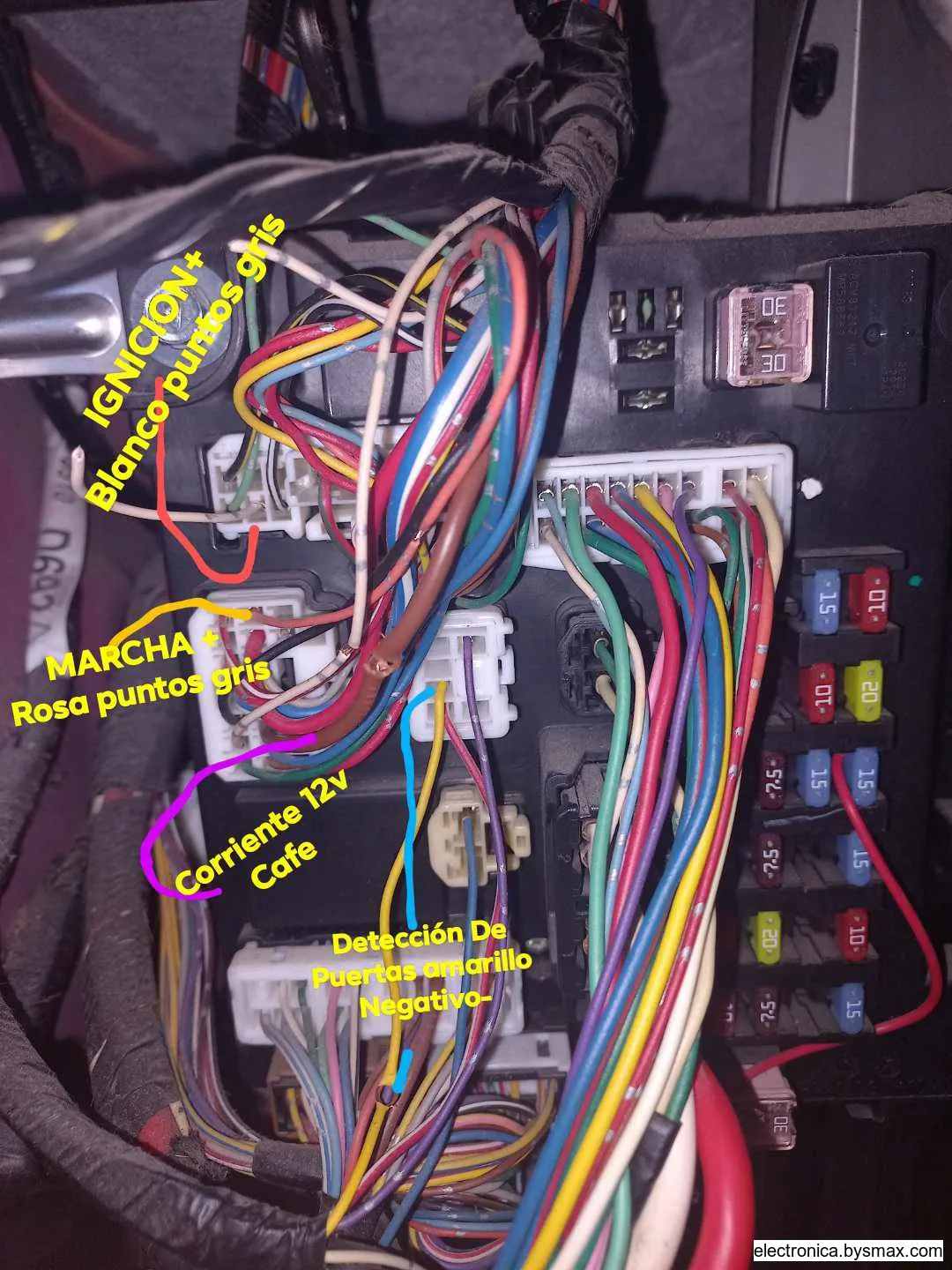 Paso 1: Tipo de Corte: Ignicion
Color del Cable: Blanco p