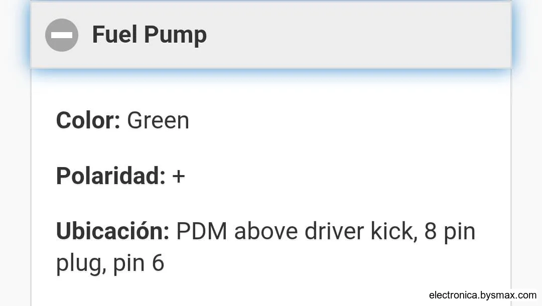 Paso 1: PDM above driver kick, 8 pin plug, pin 6