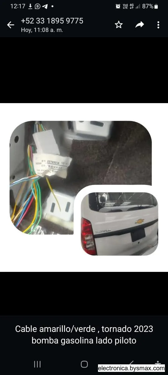 Paso 1: Corte a bomba tornado 2022 cable amarillo/azul lad