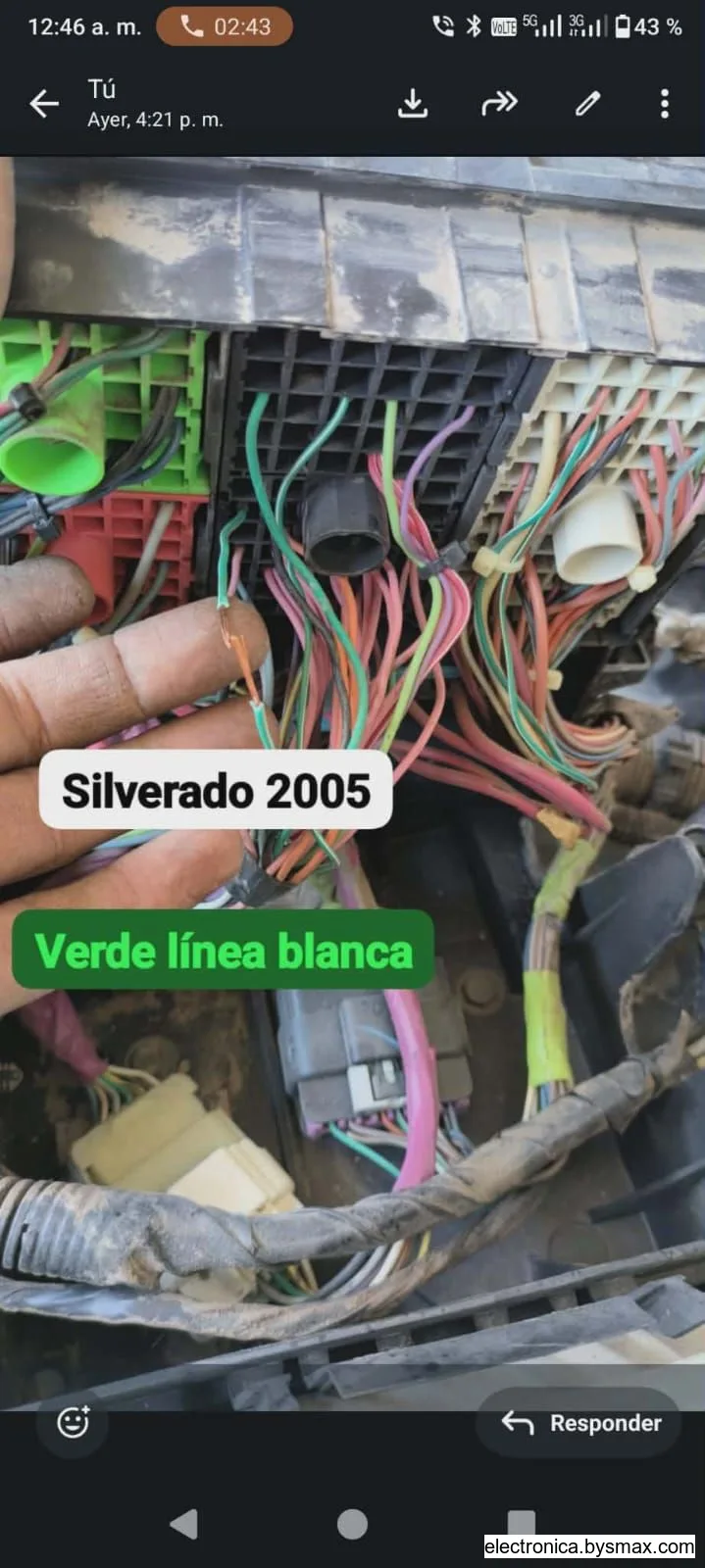 Paso 1: Silverado 2005 verde línea blanca