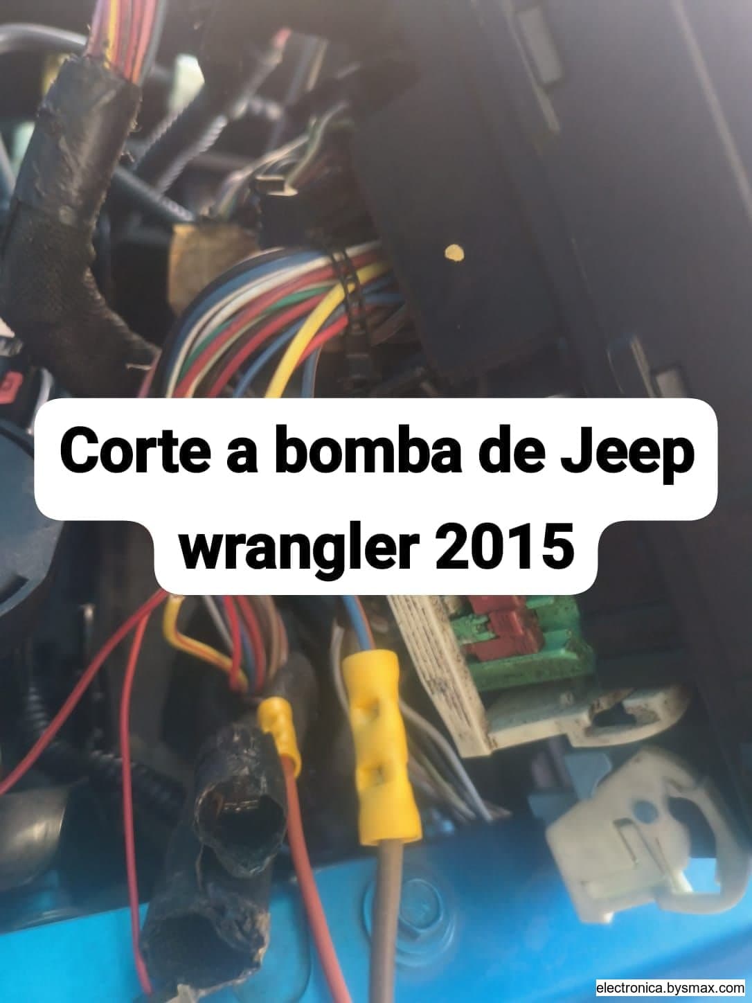 Paso 2: Corte a la bomba
Caja de fusibles o bajo chasis (l