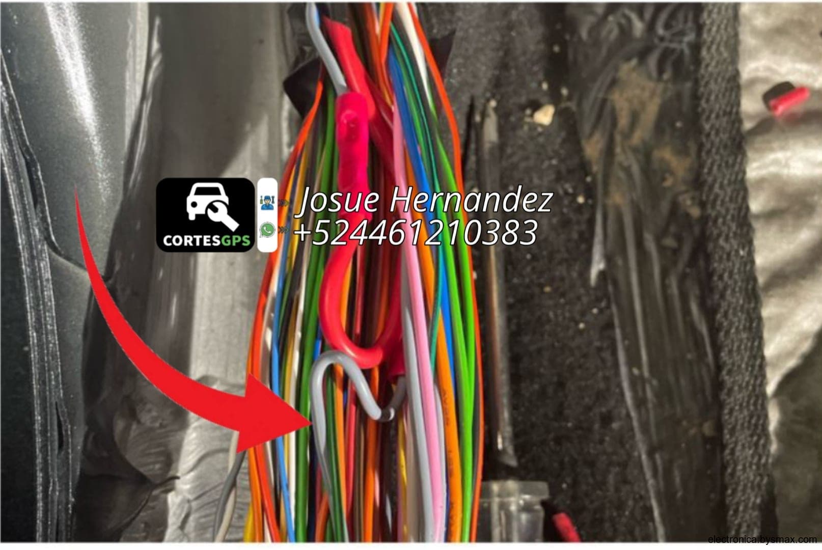 Paso 2: CORTE A LA BOMBA, CABLE COLOR GRIS UBICADO EN EL E