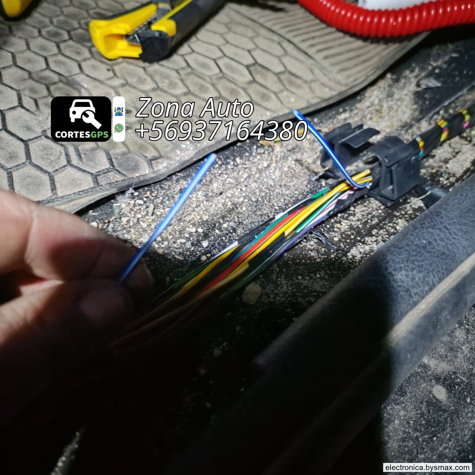 Paso 1: CORTE A LA BOMBA, CABLE COLOR AZUL CON FRANJA BLAN