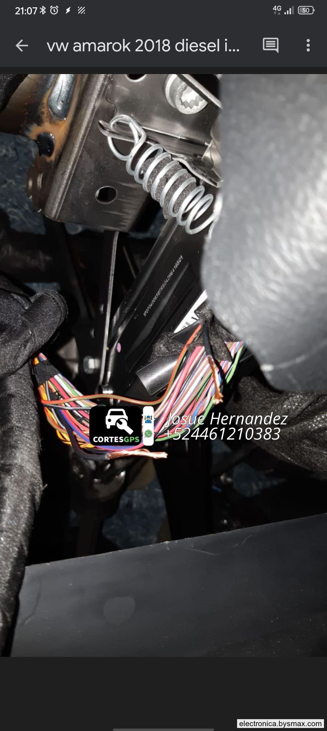Paso 1: CORTE A IGNICION, CABLE COLOR EN LA COLUMNA DEL VO