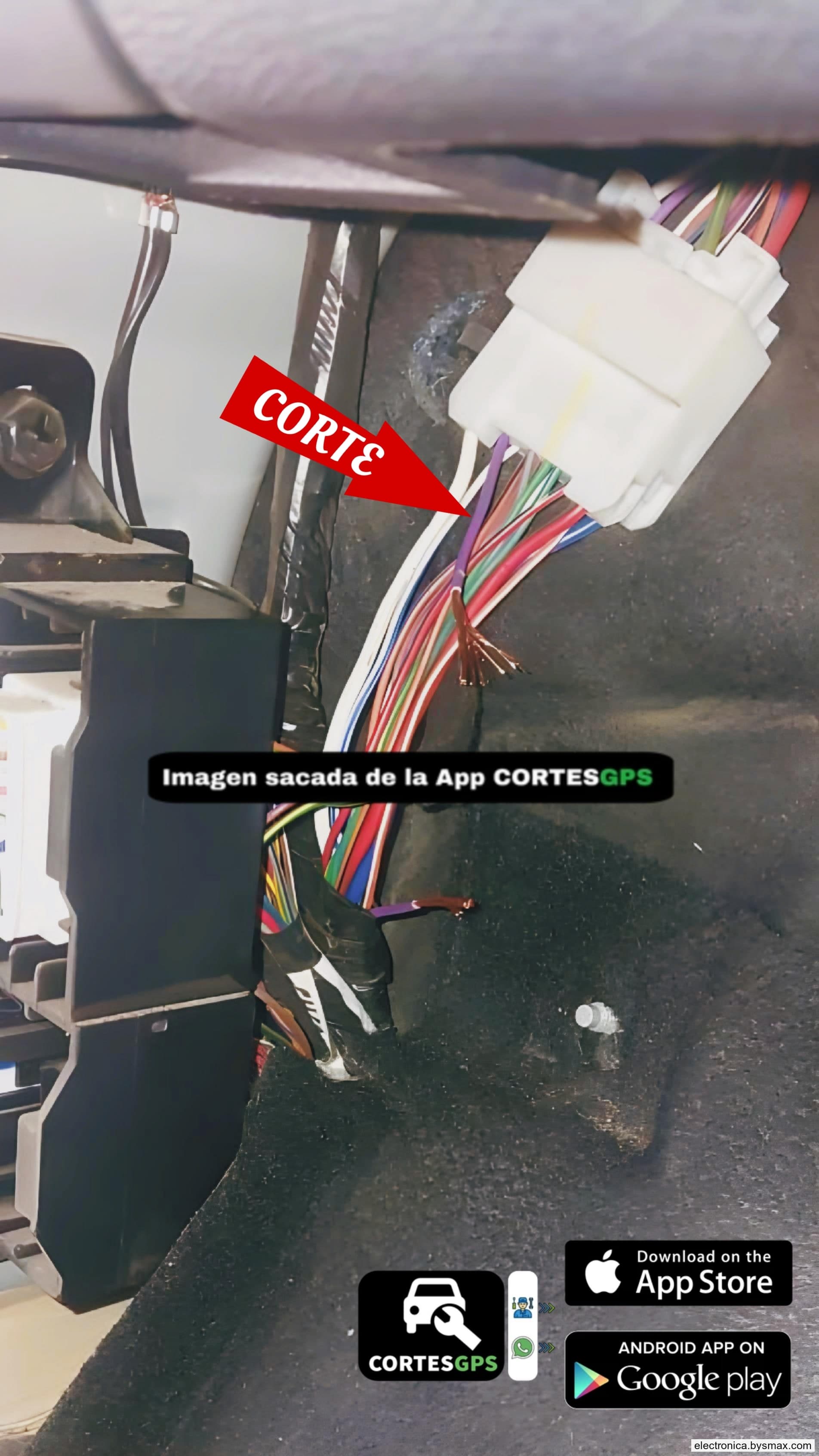Paso 1: CORTE A LA BOMBA, CABLE COLOR MORANDO UBICADO POR
