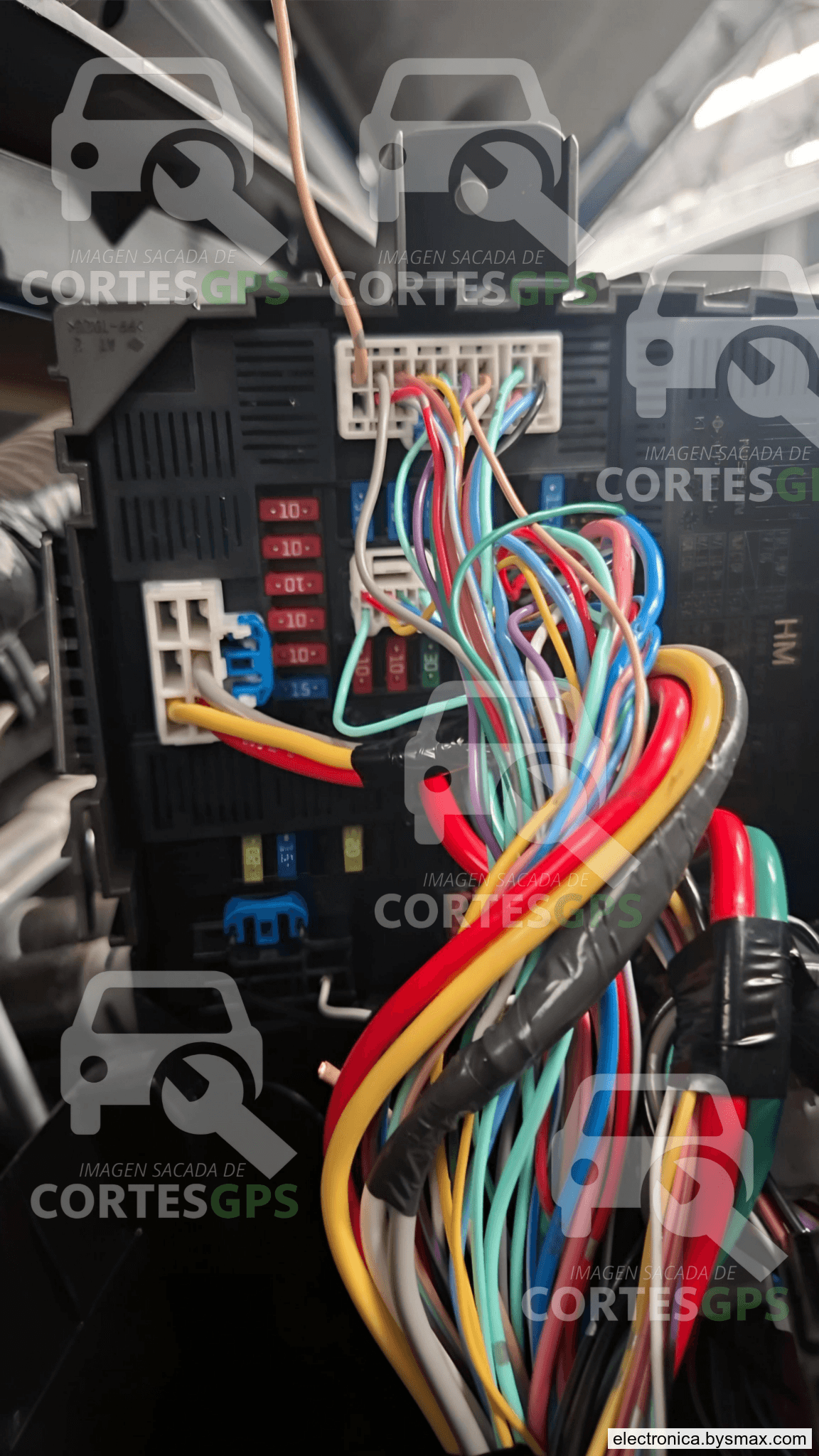 Paso 1: CORTE A BOMBA, CABLE COLOR MELON CON PUNTOS GRISES