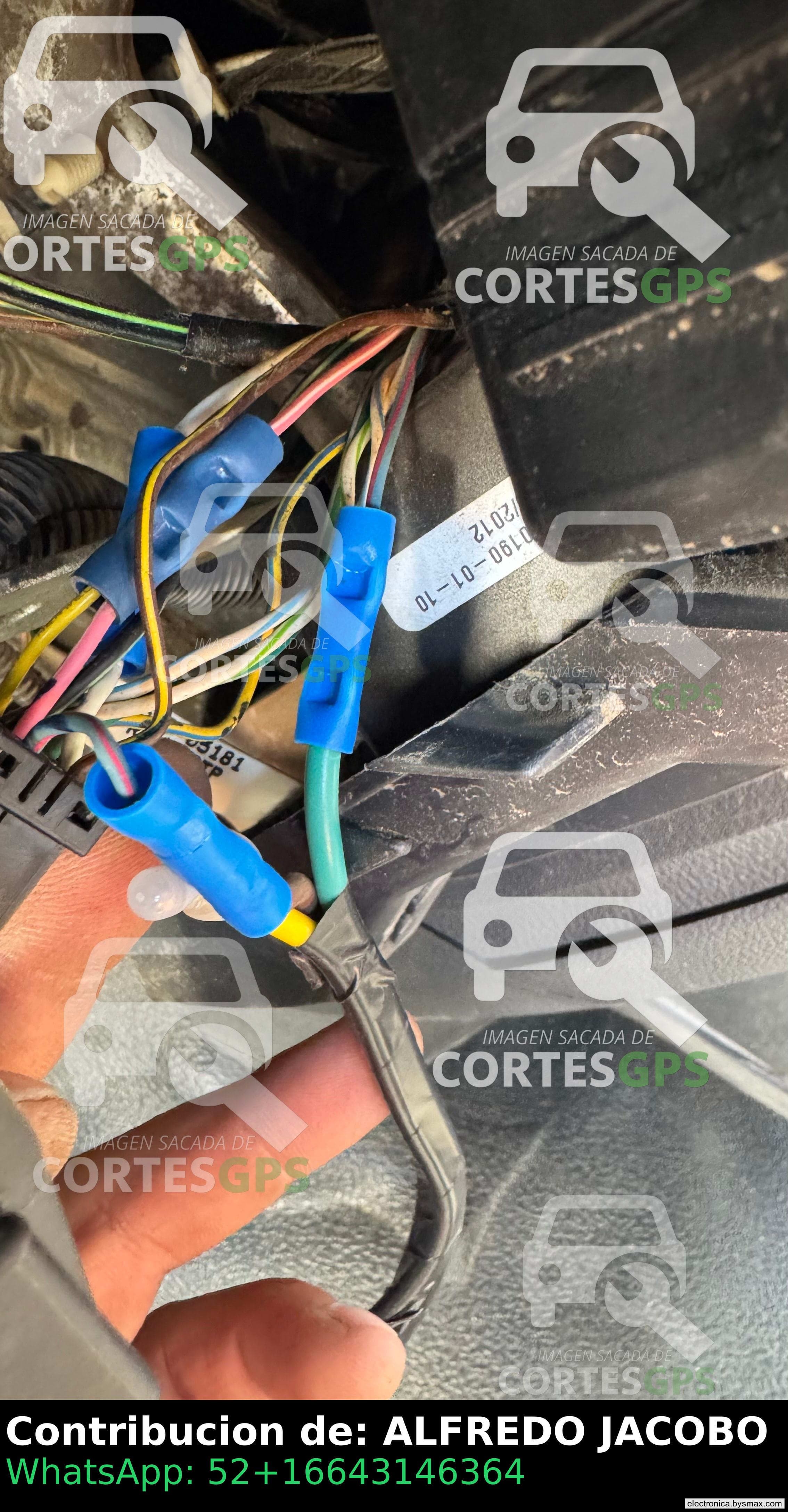 Paso 1: CORTE A IGNICION, CABLE AZUL CON LINEA ROJA (+ CON