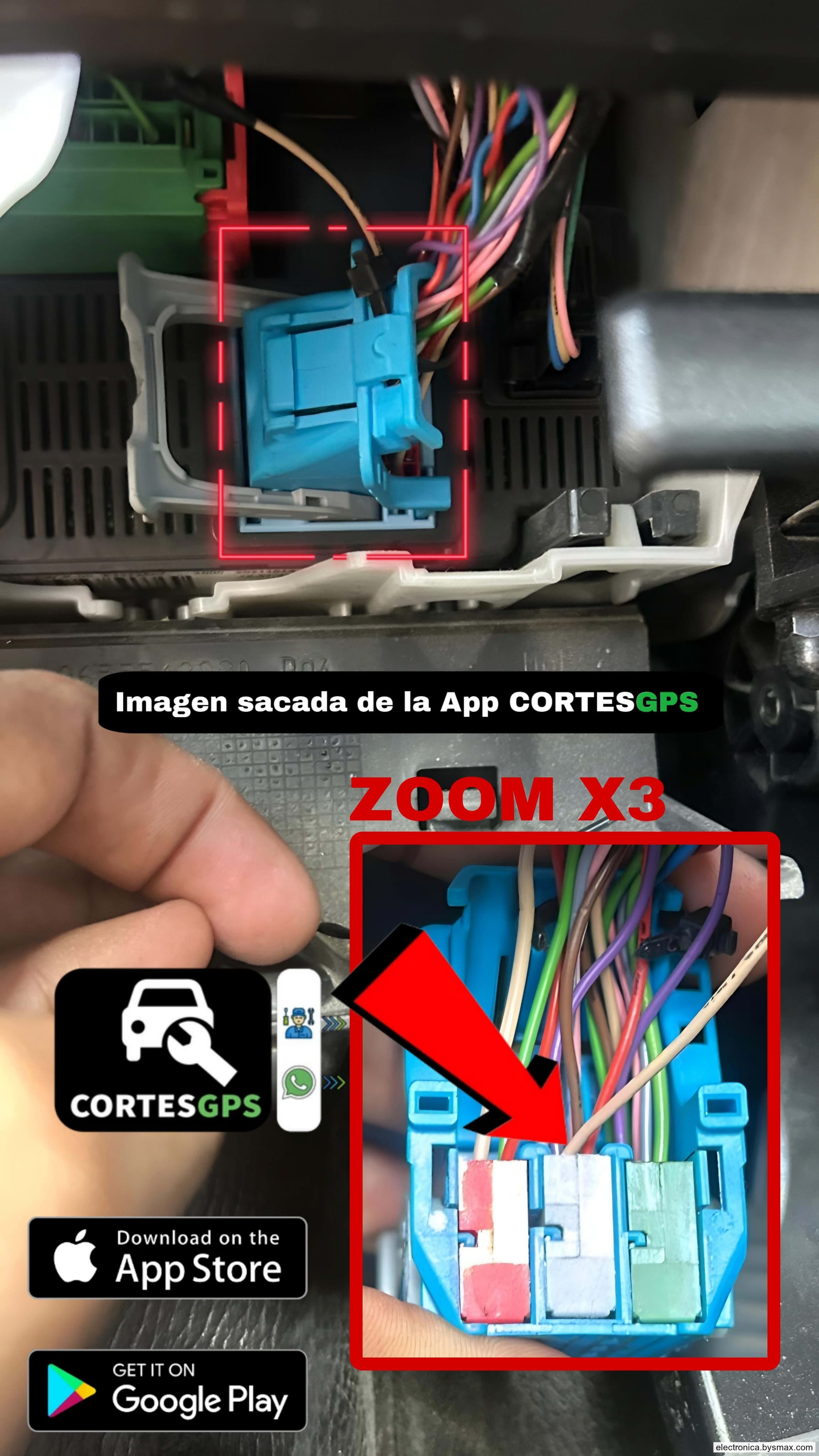 Paso 1: CORTE A IGNICION, CABLE COLOR MARRON CLARITO TIRAN