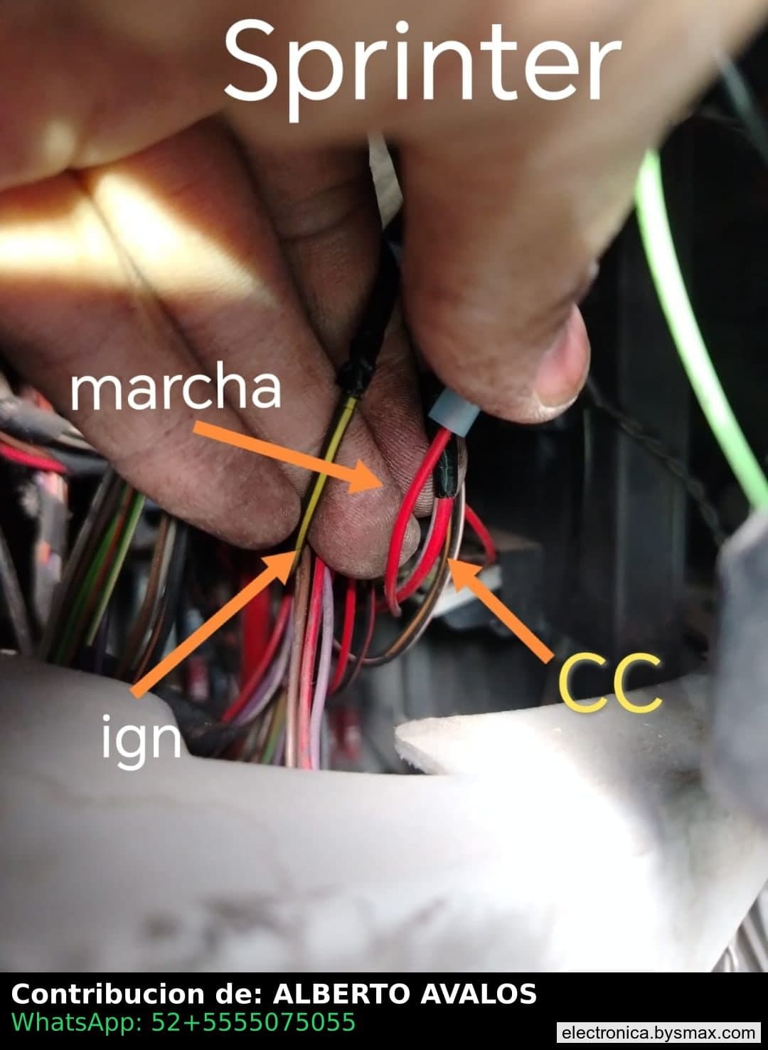 Paso 1: CORTE A MARCHA CABLE ROJO CALIBRE MEDIO EN FUSIBLE