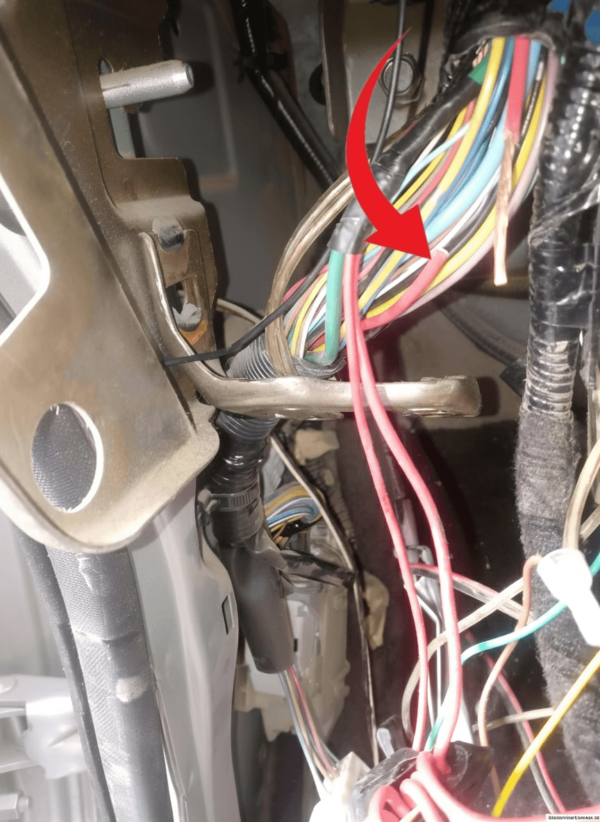 Paso 1: CORTE A IGNICION, CABLE COLOR ROJO UBICADO BAJO EL