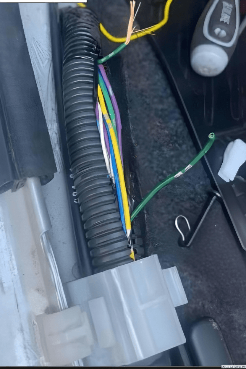 Paso 1: CORTE A LA BOMBA, CABLE COLOR VERDE UBICADO EN EL